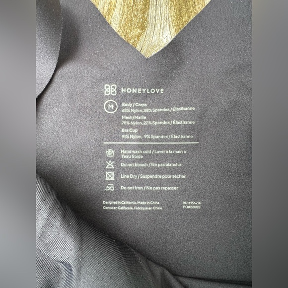 Honey Love LiftWear Seamless Shaping Tank Top, Medium Black. - Picture 4 of 6